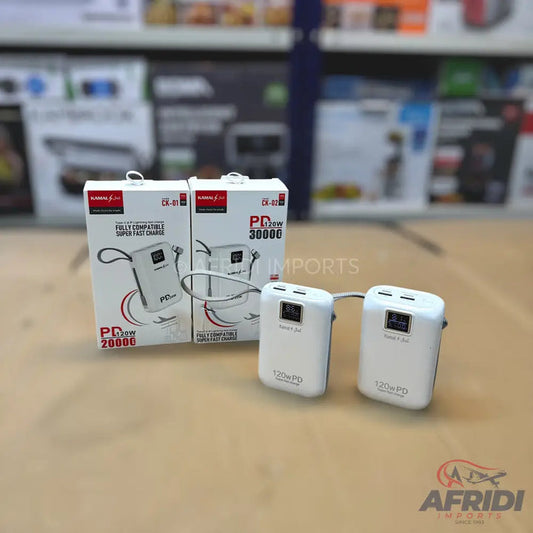 120W PD Super Fast 20000mAh & 30000mAh Powerbank