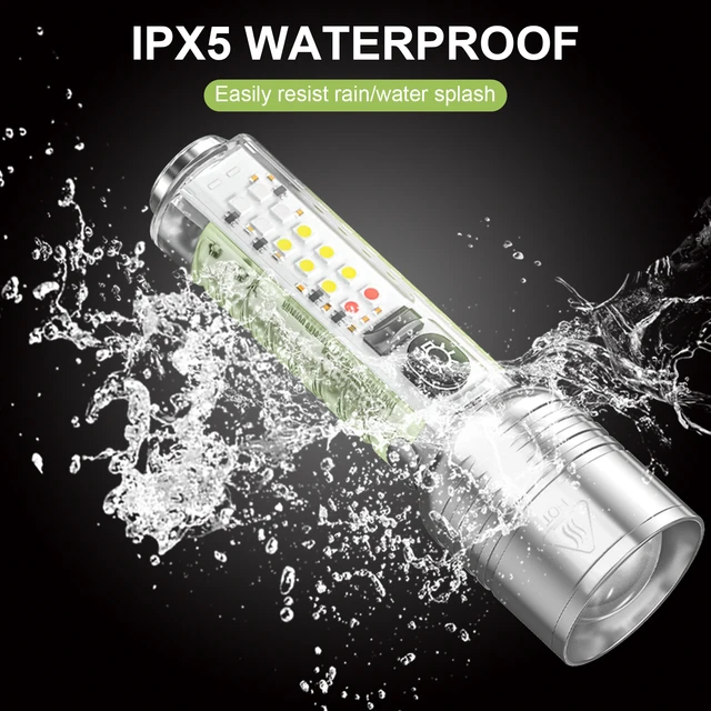 Multifunctional Zoom Flashlight With Currency Checker
