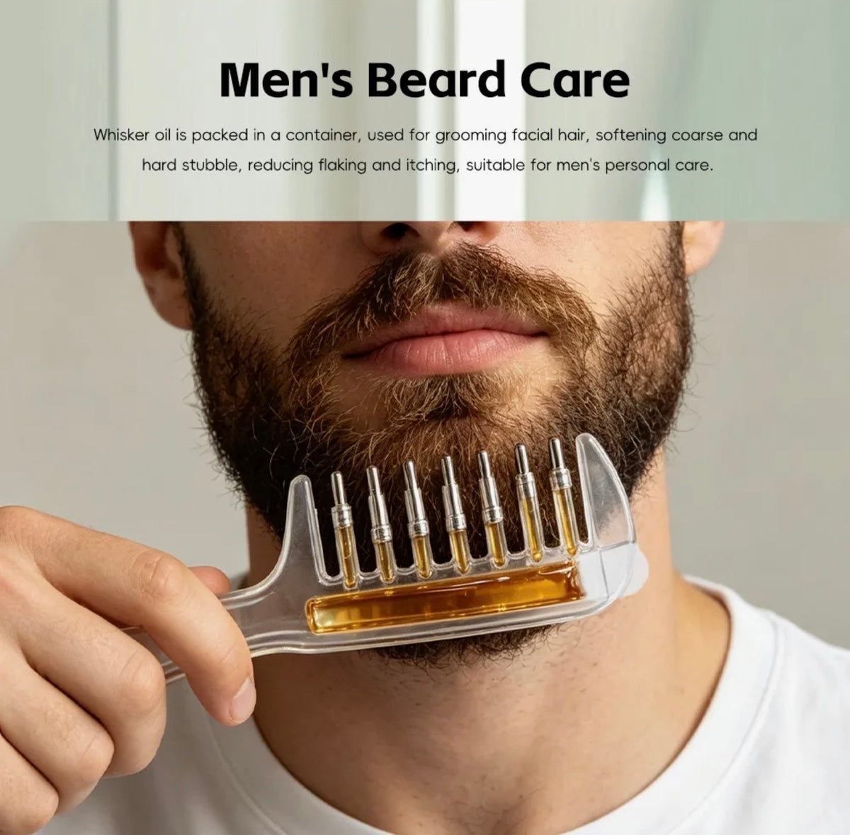 2-in-1 Scalp Applicator Comb & Hair Oil Dispenser for Deep Root Nourishment Best for Rapid Hair Growth