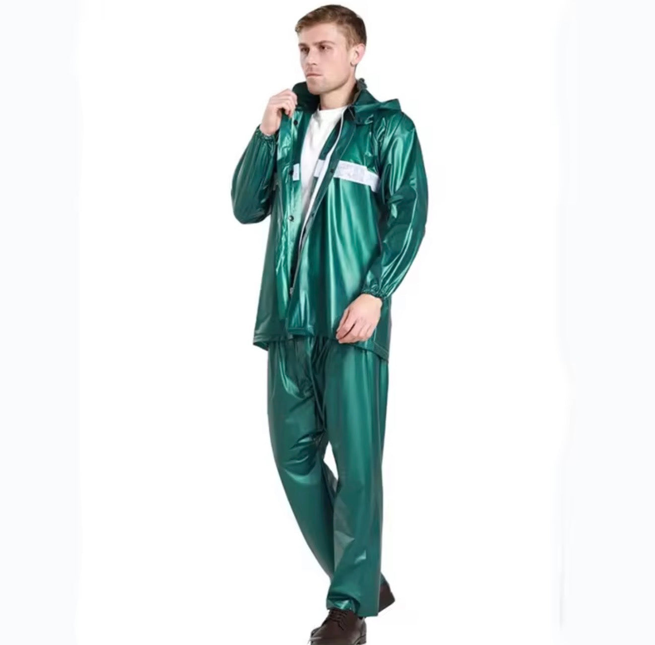 Waterproof Conjoined Raincoat Suit Rubber Stuff