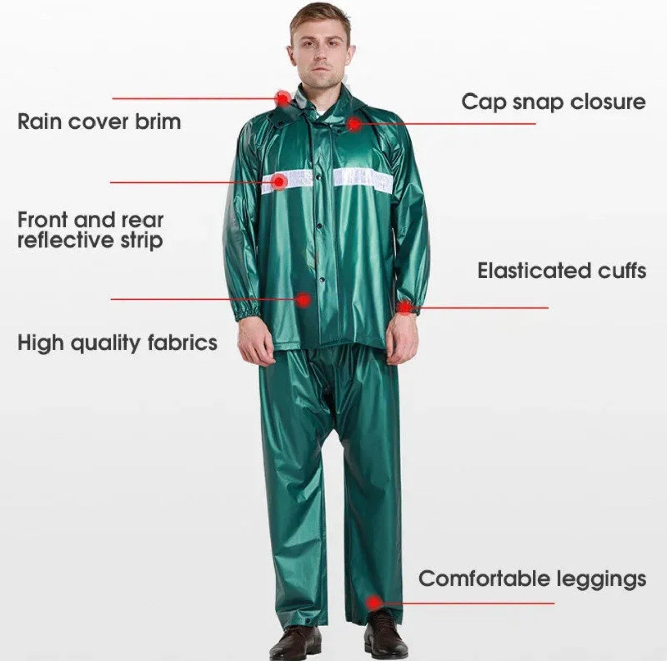 Waterproof Conjoined Raincoat Suit Rubber Stuff