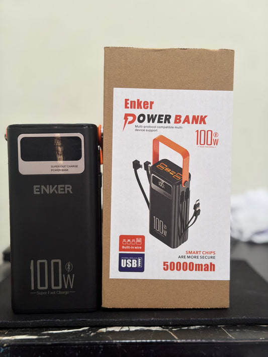 Enker 50000 Mah power Bank Fast Charging Support