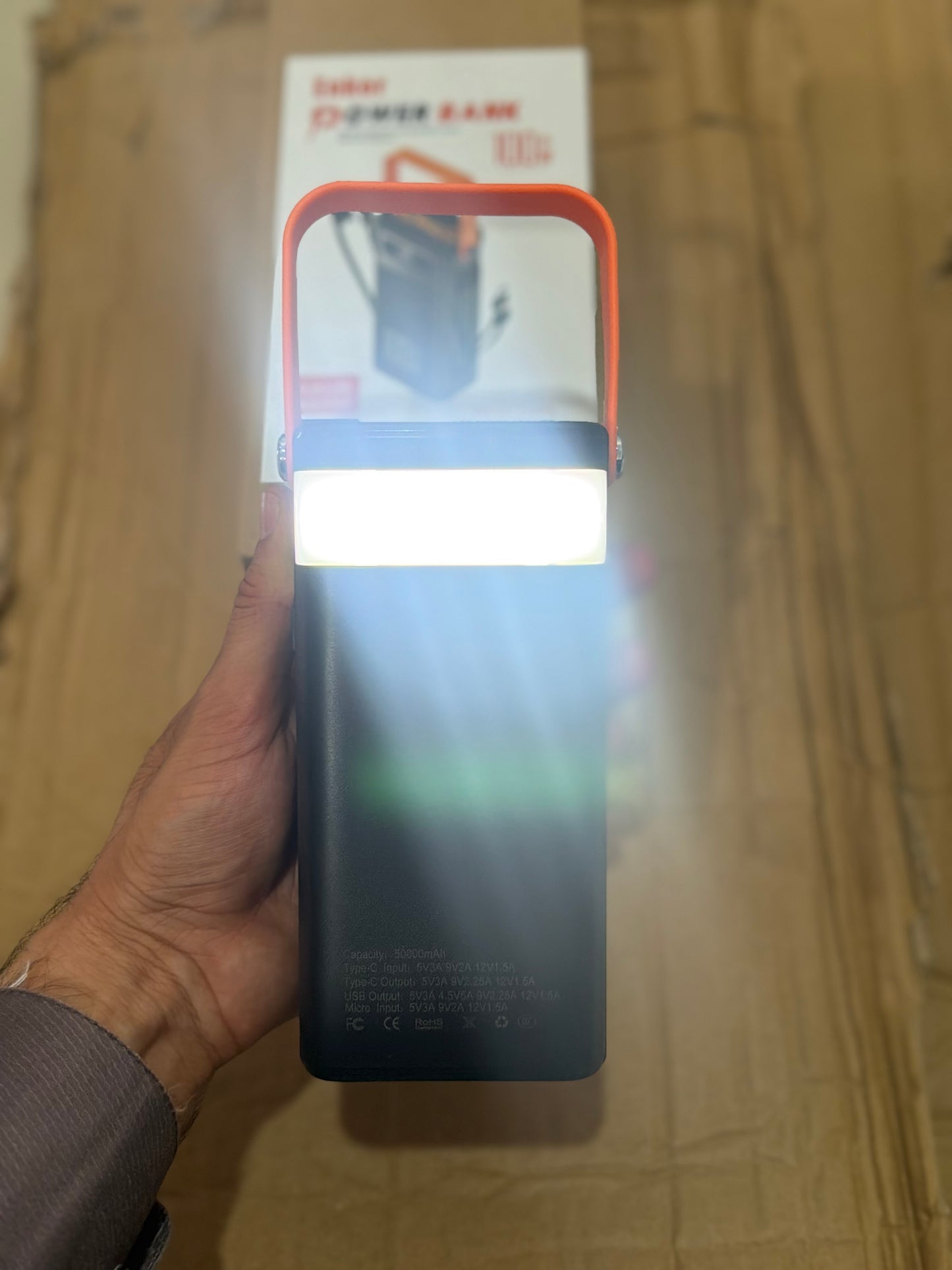 Enker 50000 Mah power Bank Fast Charging Support