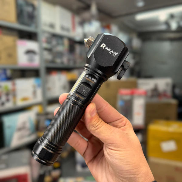Multi-functional LED USA Flashlight with Glass Breaker